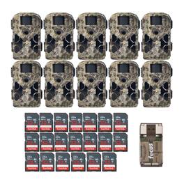 Stealth Cam - 2022 G42NG 32MP No-Glow Trail Cameras, Kryptek, & Cards Kit (10-Pk)