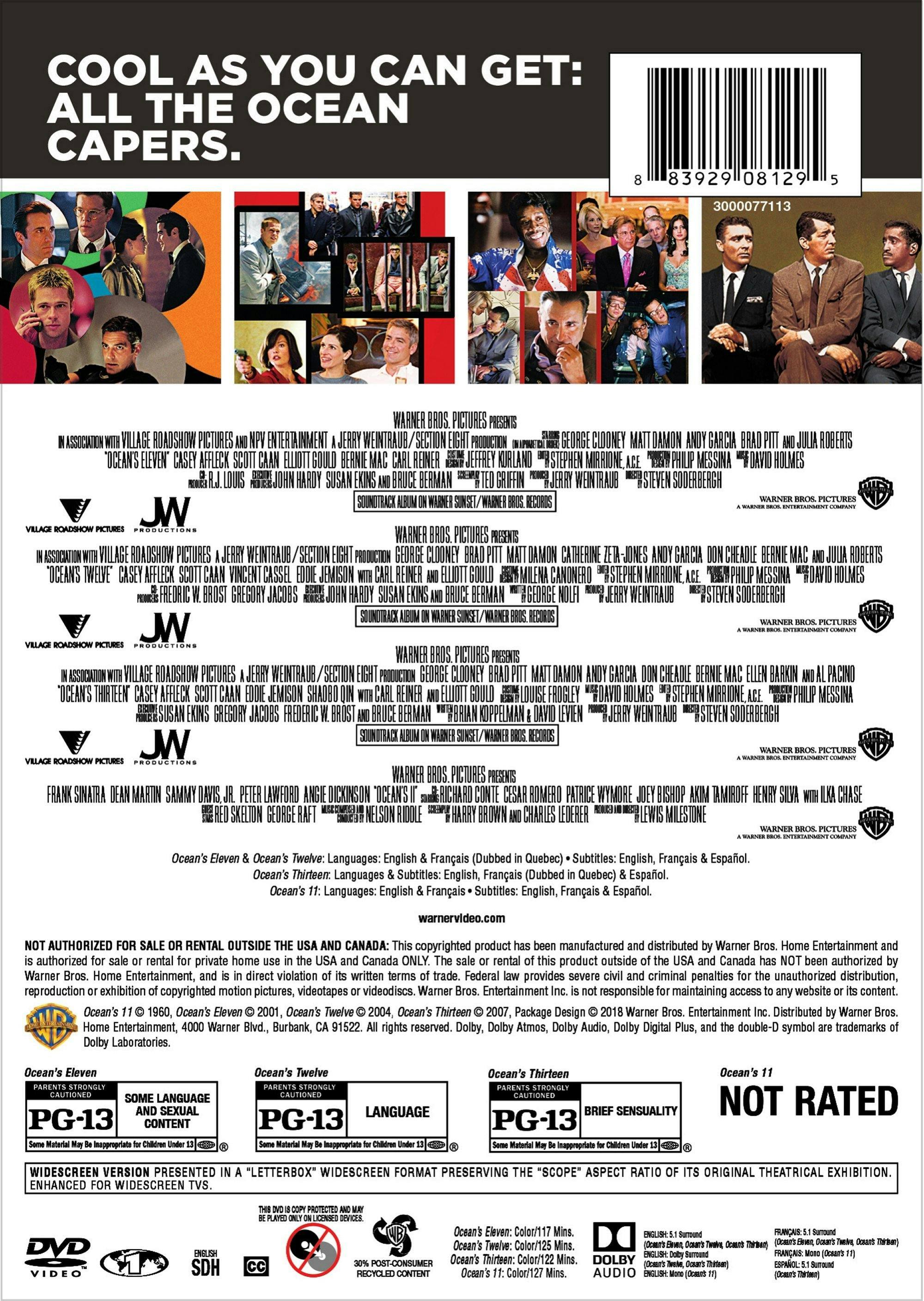 Angle. Ocean's Collection (Box Set) [DVD].