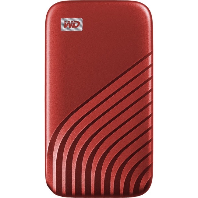 SanDisk - WD My Passport WDBAGF0010BRD-WESN 1 TB Portable Solid State Drive - External - Red - USB 3.2 (Gen 2) Type C - 256-bit