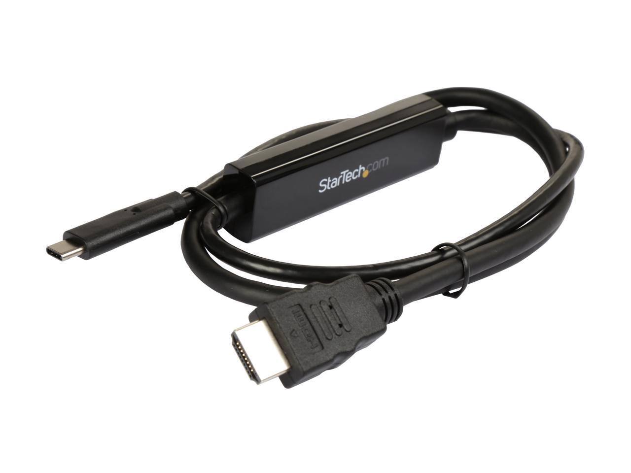 Alt View 1. StarTech.com - StarTech.com USB C to HDMI Cable - 1m, 4K 30Hz, USB-C to HDMI Monitor Cable.