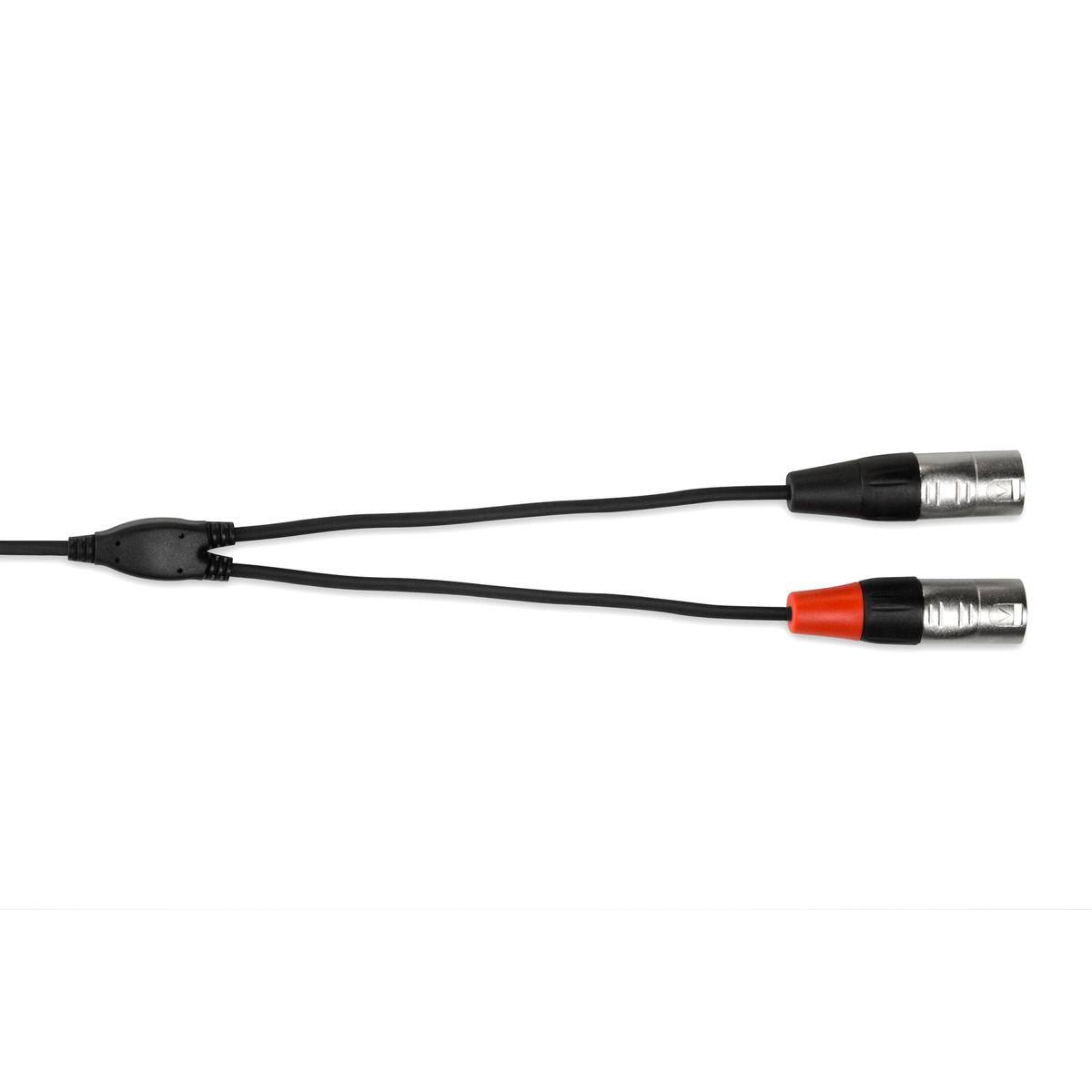 Alt View 1. Hosa Technology - Hosa Technology 6' REAN 3.5mm TRS to Dual XLR3M 24 AWG Pro Stereo Breakout Cable.