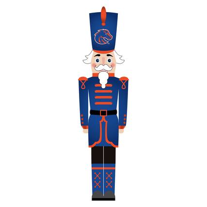 Front. Fan Creations - Boise State Broncos 46" Nutcracker Leaner - Multicolor.