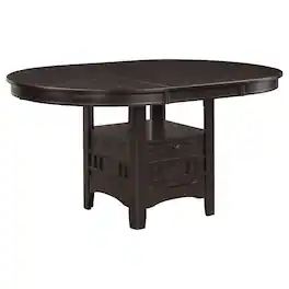 Coaster Co. of America - Lavon Oval 60-inch Extension Leaf Dining Table Espresso - Brown