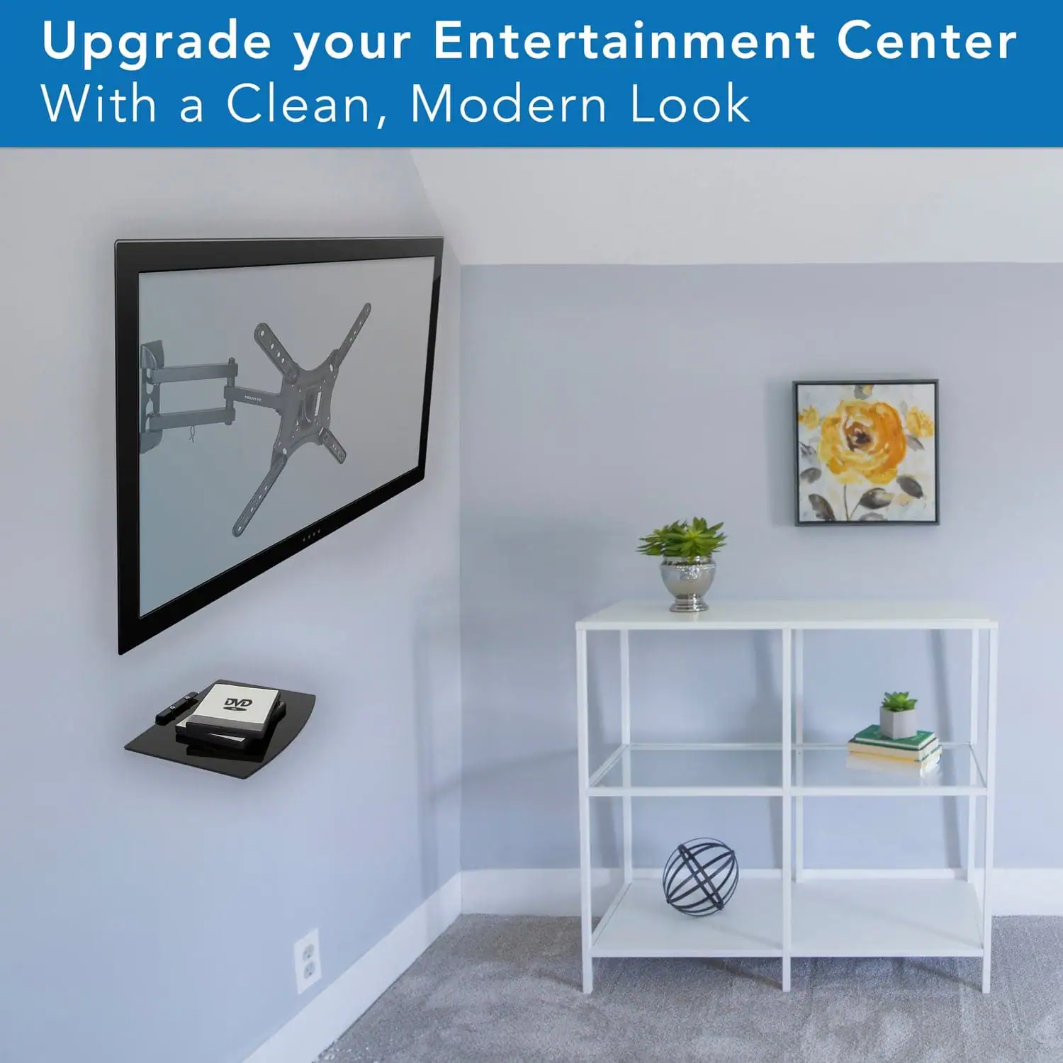 Upgrade your Entertainment Center With a Clean, Modern Look