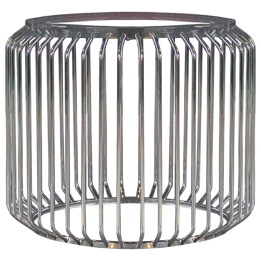Coaster Co. of America - Veena Round Metal Dining Table Base Chrome - Silver