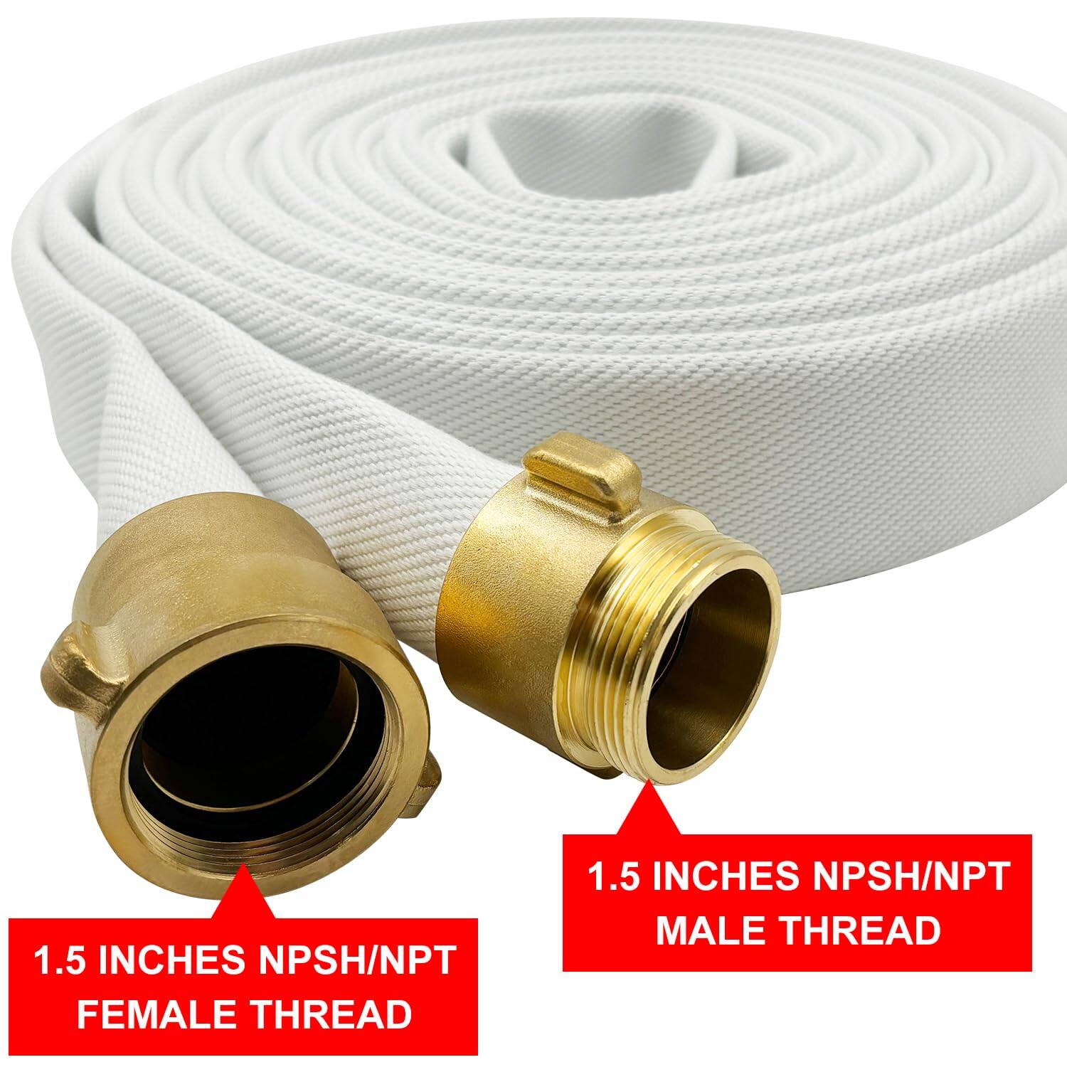 1.5 INCHES NPSH/NPT FEMALE THREAD  
1.5 INCHES NPSH/NPT MALE THREAD