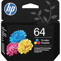 HP - 64 Standard Capacity Ink Cartridge - Tri-color - Front_Zoom