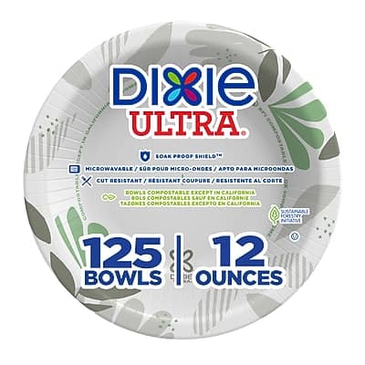 Dixie - Ultra Pathways Paper Bowl, 12 oz., Multicolored, 125 Bowls/Pack (SXB12WS) - Multicolor price history on PriceWatchPro