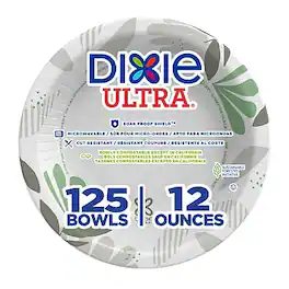 Dixie - Ultra Pathways Paper Bowl, 12 oz., Multicolored, 125 Bowls/Pack - Multicolor