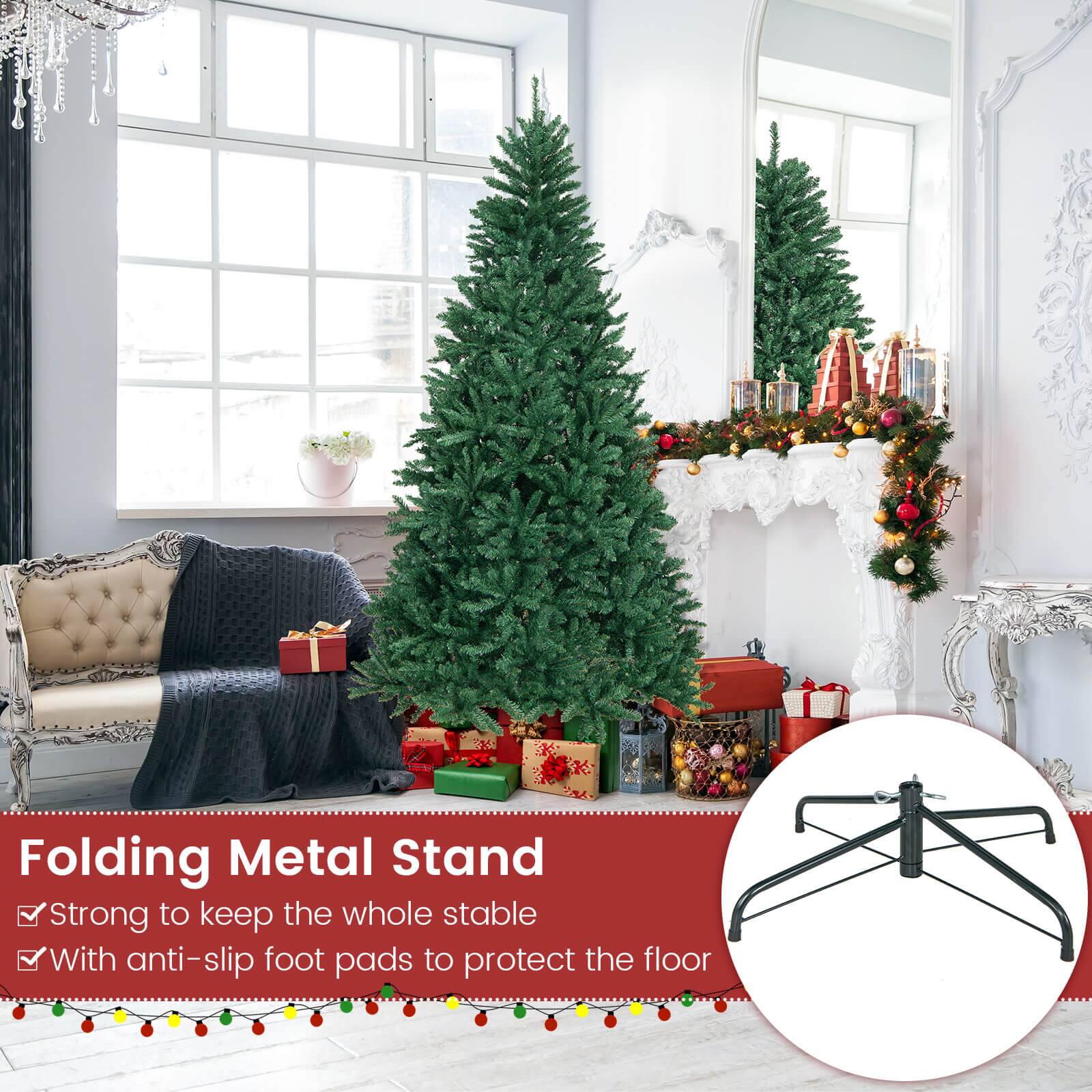 Folding Metal Stand - Strong to keep the whole stable, with anti-slip foot pads to protect the floor.