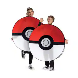Pokémon - Pokemon Pokeball Pop Out Costume | Unisize 8+ - Red