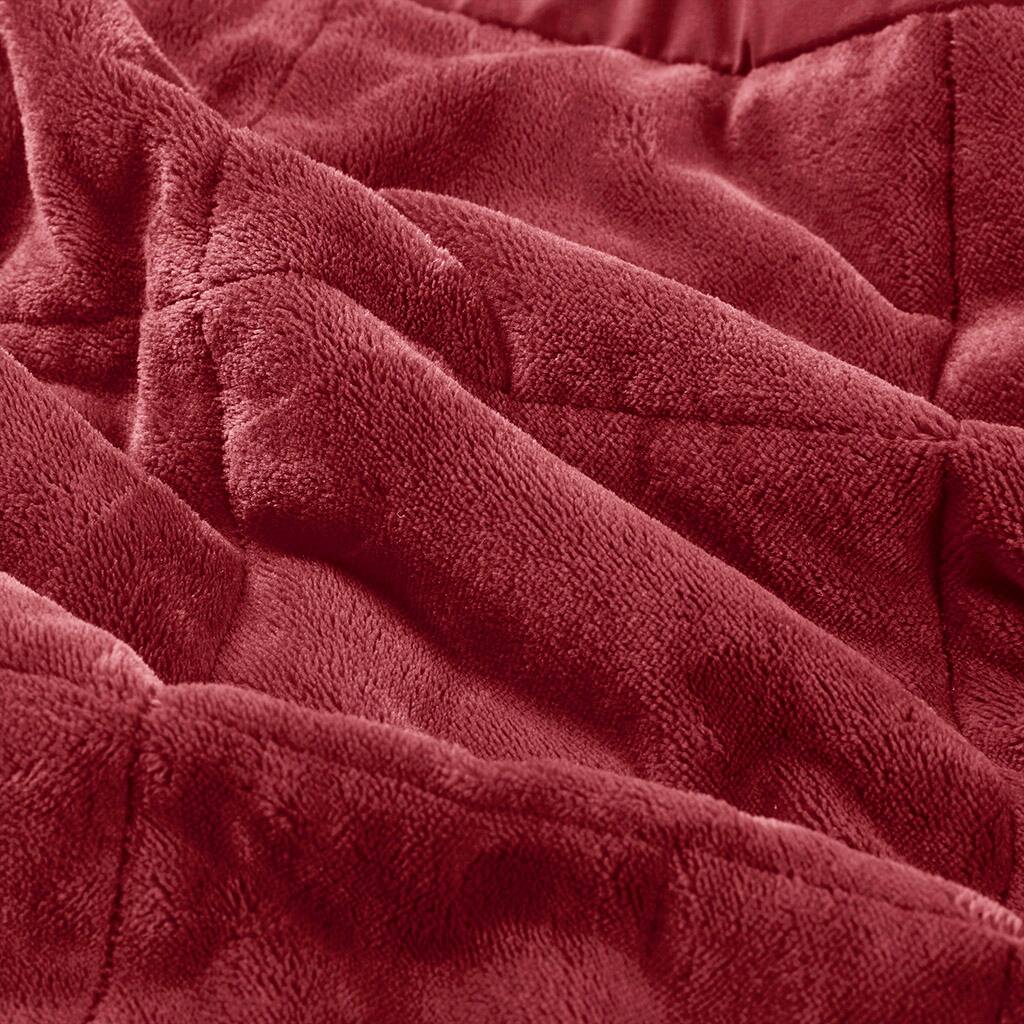 Alt View 5. Gracie Mills - Gracie Mills Morrow HeiQ Smart Temperature Reversible Down Alternative Blanket - Burgundy.