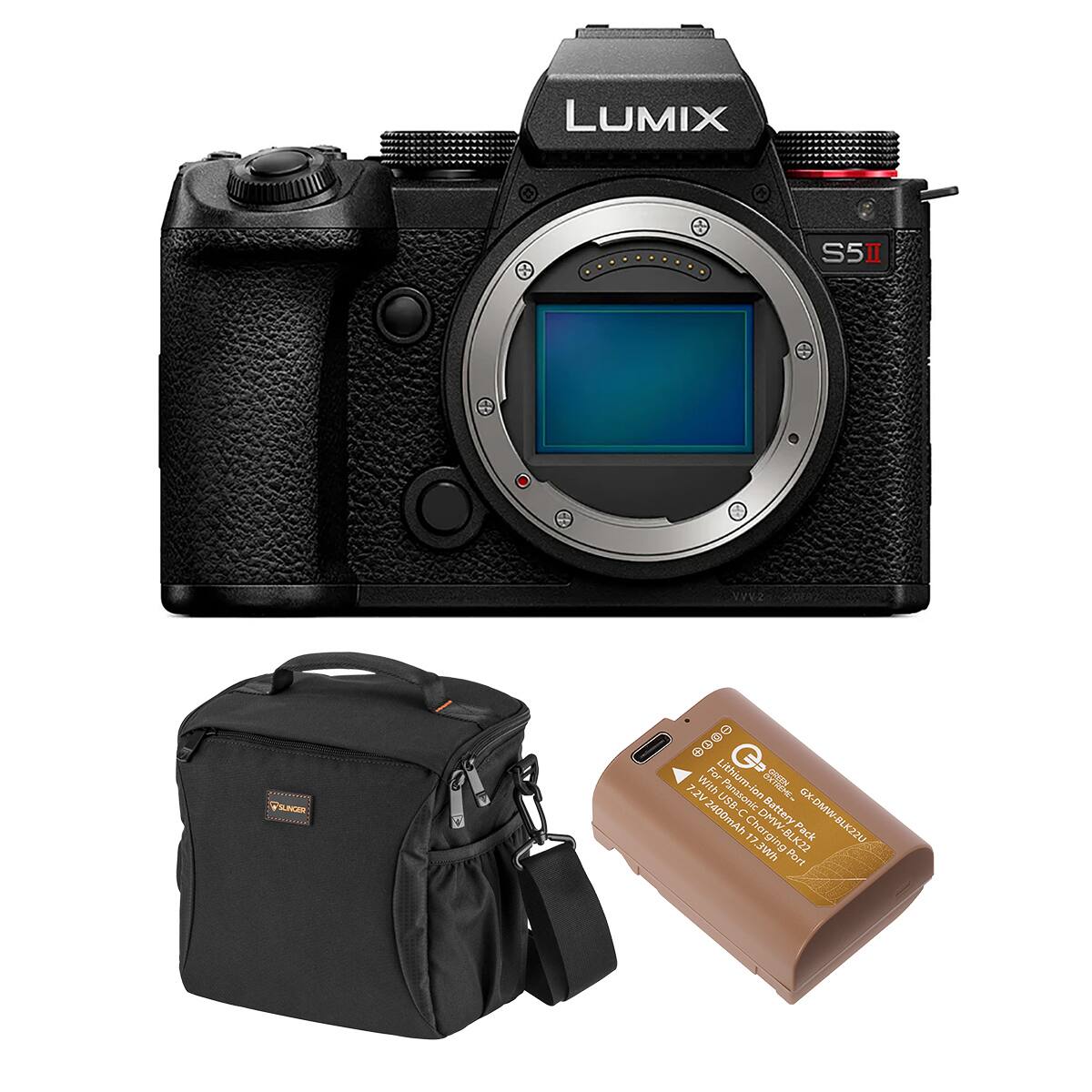 LUMIX S5 II

Panasonic
For Lithium-ion B 7.2V With Panasonic - 2400mAh C Charging Battery Pack P GX-DMW-BLK22U 17 ging BLK22 7.3Wh
