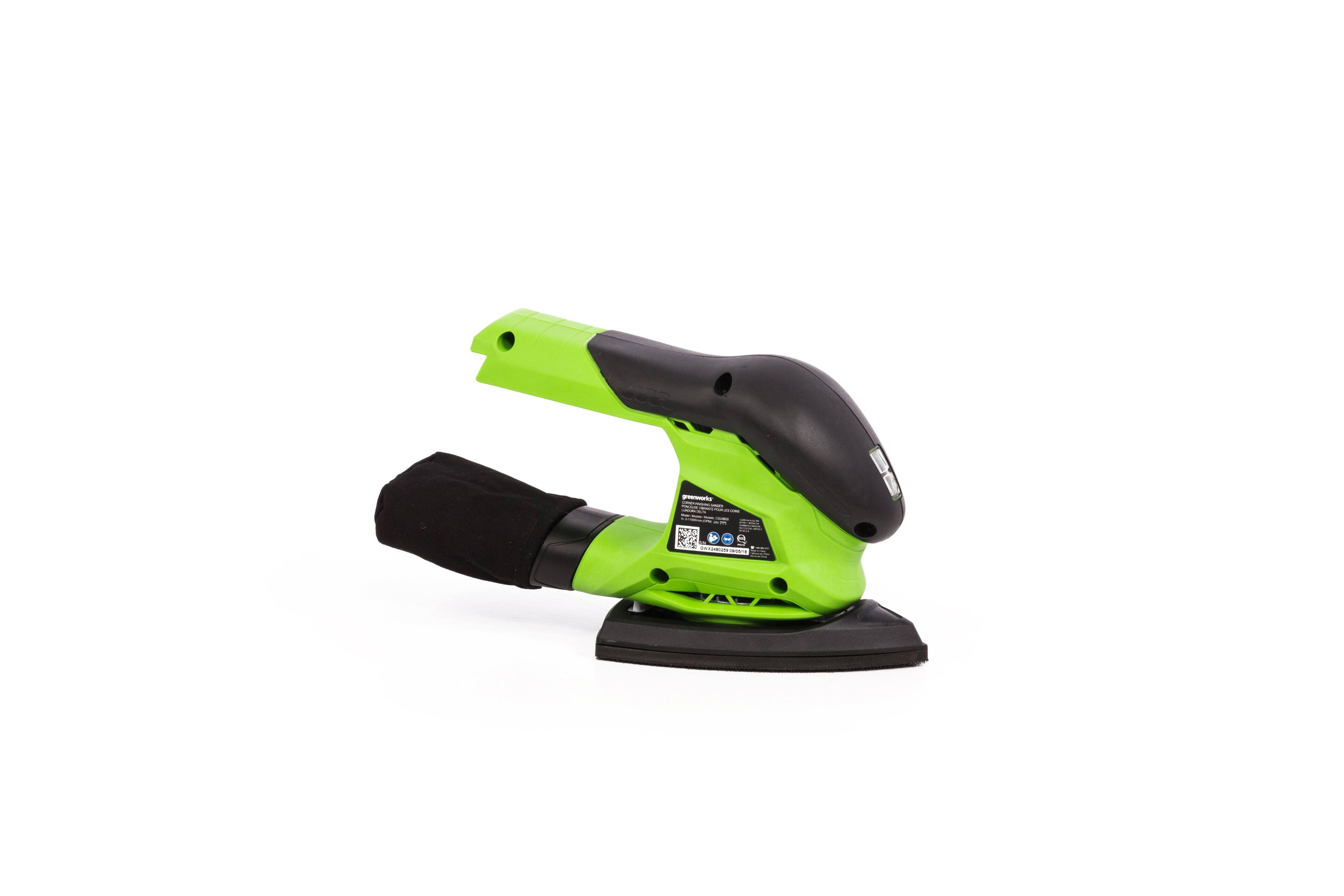 Alt View 19. Greenworks - 24-Volt Cordless Corner Finishing Sander (Battery and Charger Not Included) - Green.
