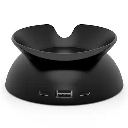 Front. Amazon - Echo Spot Charging Stand - Charcoal.