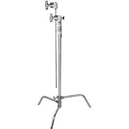 Kupo - 40" Master C-Stand with Sliding Leg Kit and Quick-Release System, Sliver