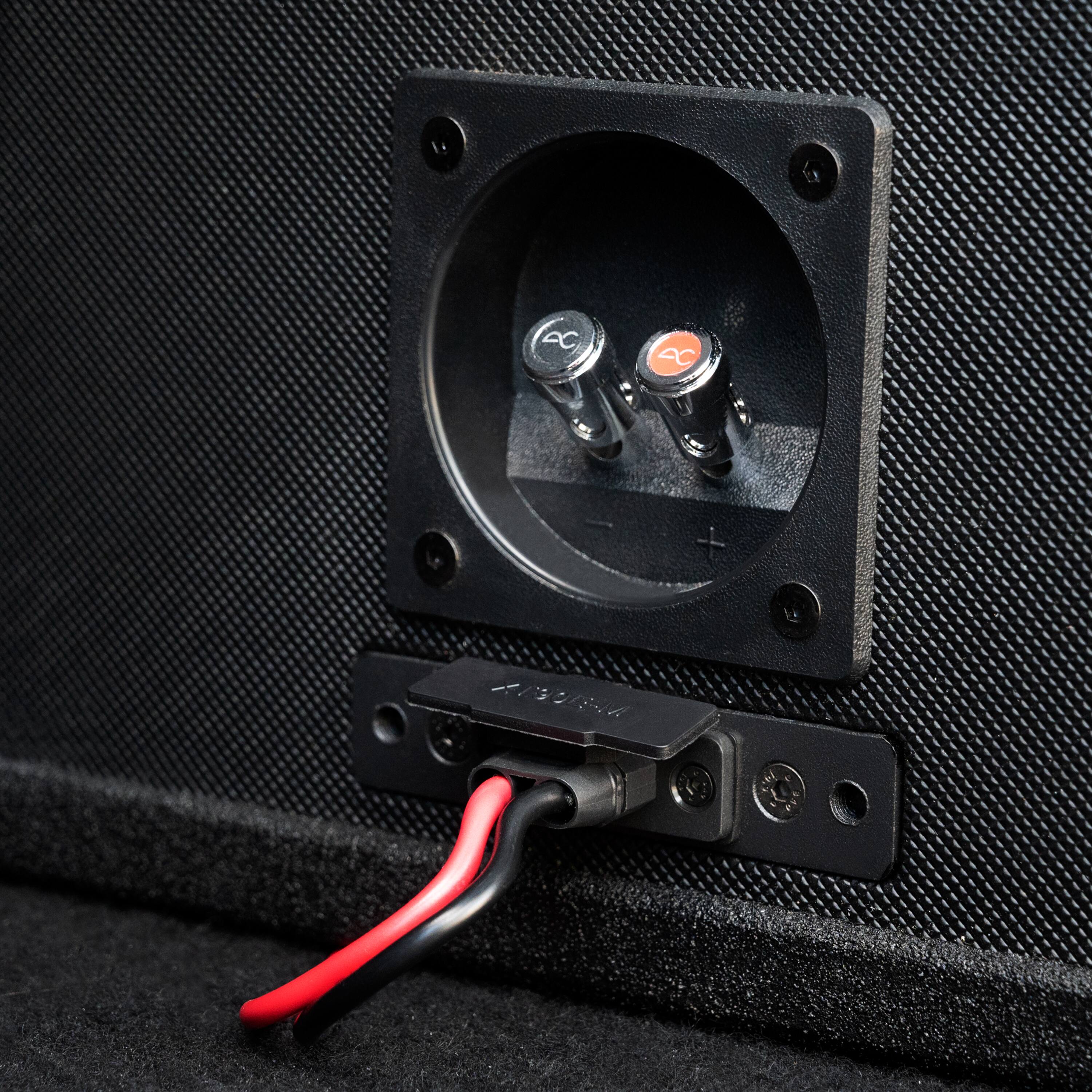 Alt View 26. AudioControl - Spike Series 12” Single-Voice-Coil 2-Ohm Loaded Vented Subwoofer Enclosure - Black.