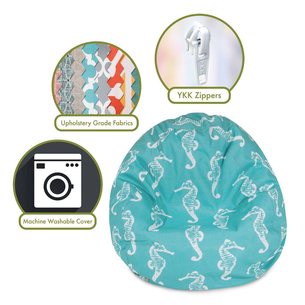 - Upholstery Grade Fabrics
- YKK Zippers
- Machine Washable Cover