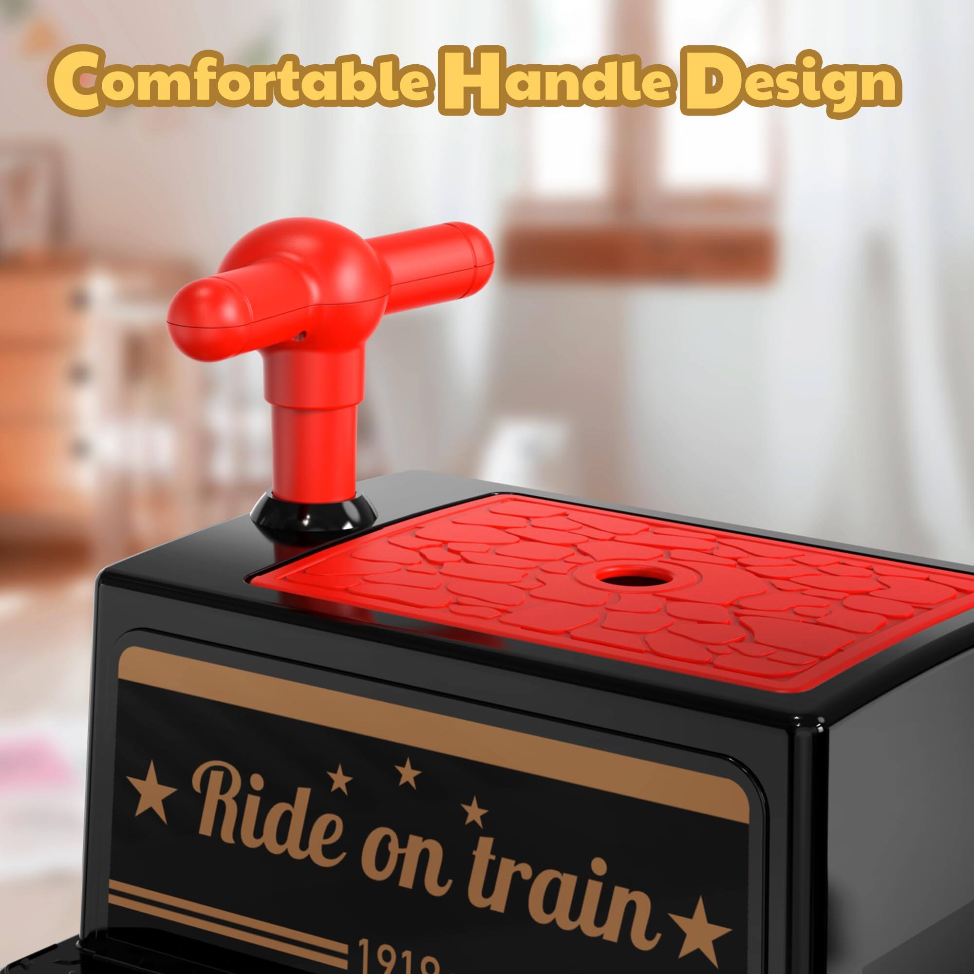 Comfortable Handle Design  
Ride on train