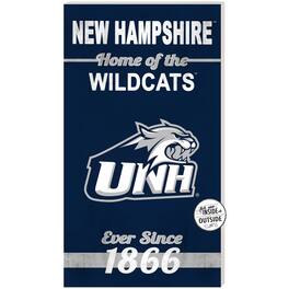 Jardine - New Hampshire Wildcats 11" x 20" Indoor/Outdoor Home Of The Sign - Blue