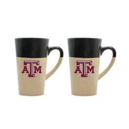 The Fanatic Group - Texas A&M Aggies 16oz. Two-Pack Ceramic Mug Set - Black