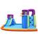 Back. Costway - 6 in 1 Inflatable Dual Slide Water Park Climbing Bouncer Without Blower - Multicolor.