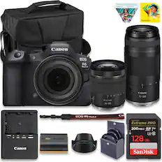 PHOTO-VIDEO SUITE huntza A t - FaintShop Pres
CANON LENS 8F75-100mm
Canon RF24-105mm EOS LENS CANON F4-7.1 R6 IS Mark 1 STM
75 I 100 5 ww/9 I 70
243550 24 35 50
Canon 24-105 e Canon 75-300 EOS R6 Mark I
SanDisk Extreme PRO 200 MB/s V30
1 CHARGE 10 75 100% anon
3 128 GB
Canon SanDisk