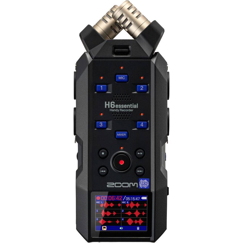 H6 Essential Handy Recorder

MIC 1 2 3 4

MIXER

00:06:42 / 05:15:47

MIC L MIC R

1 2 3 4