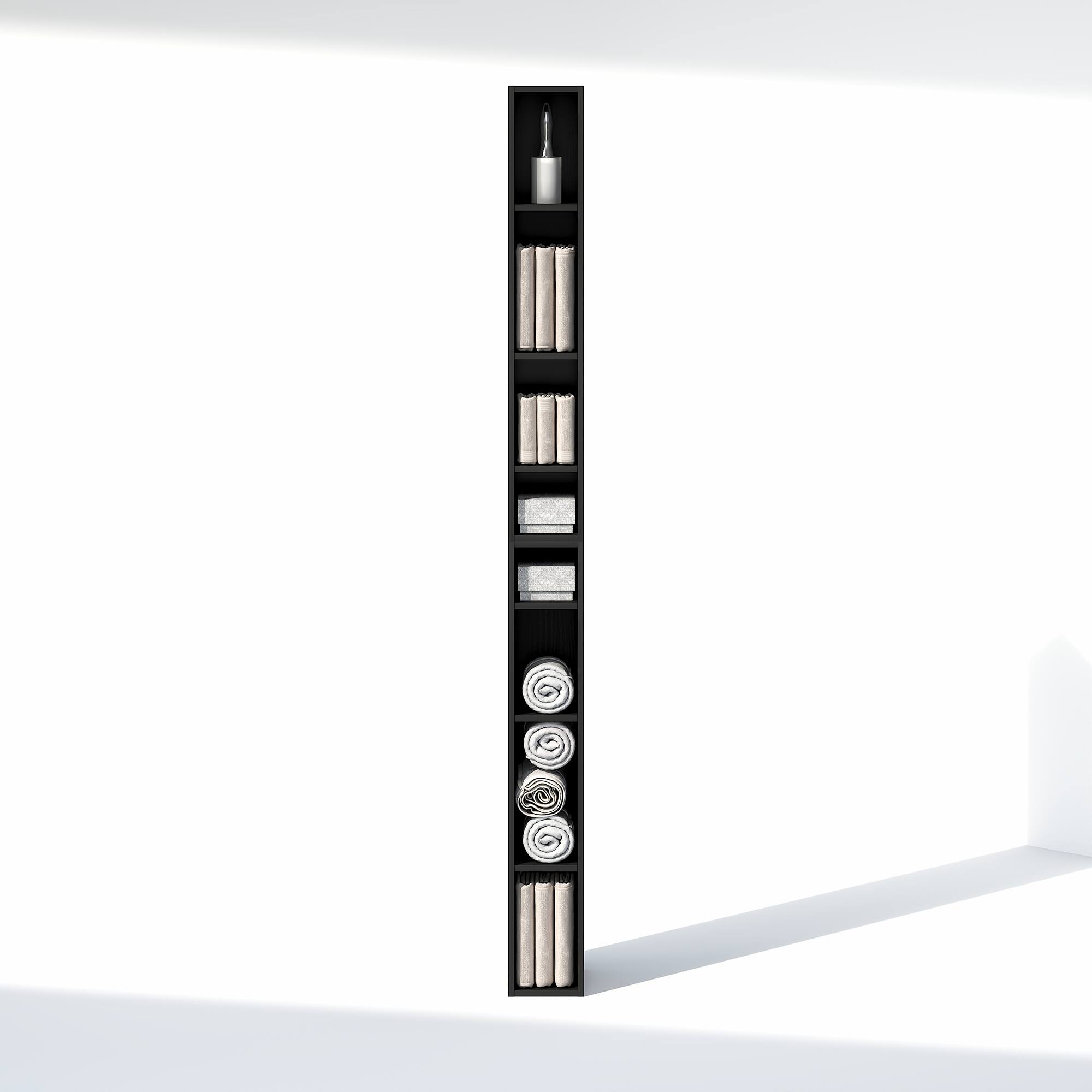 Alt View 4. Furinno - FULDA Closet Organizers and Storage, Adjustable Storage Organizer, Stackable Closet Storage, 6-In, for Closet, Bedroom - Blackwood.