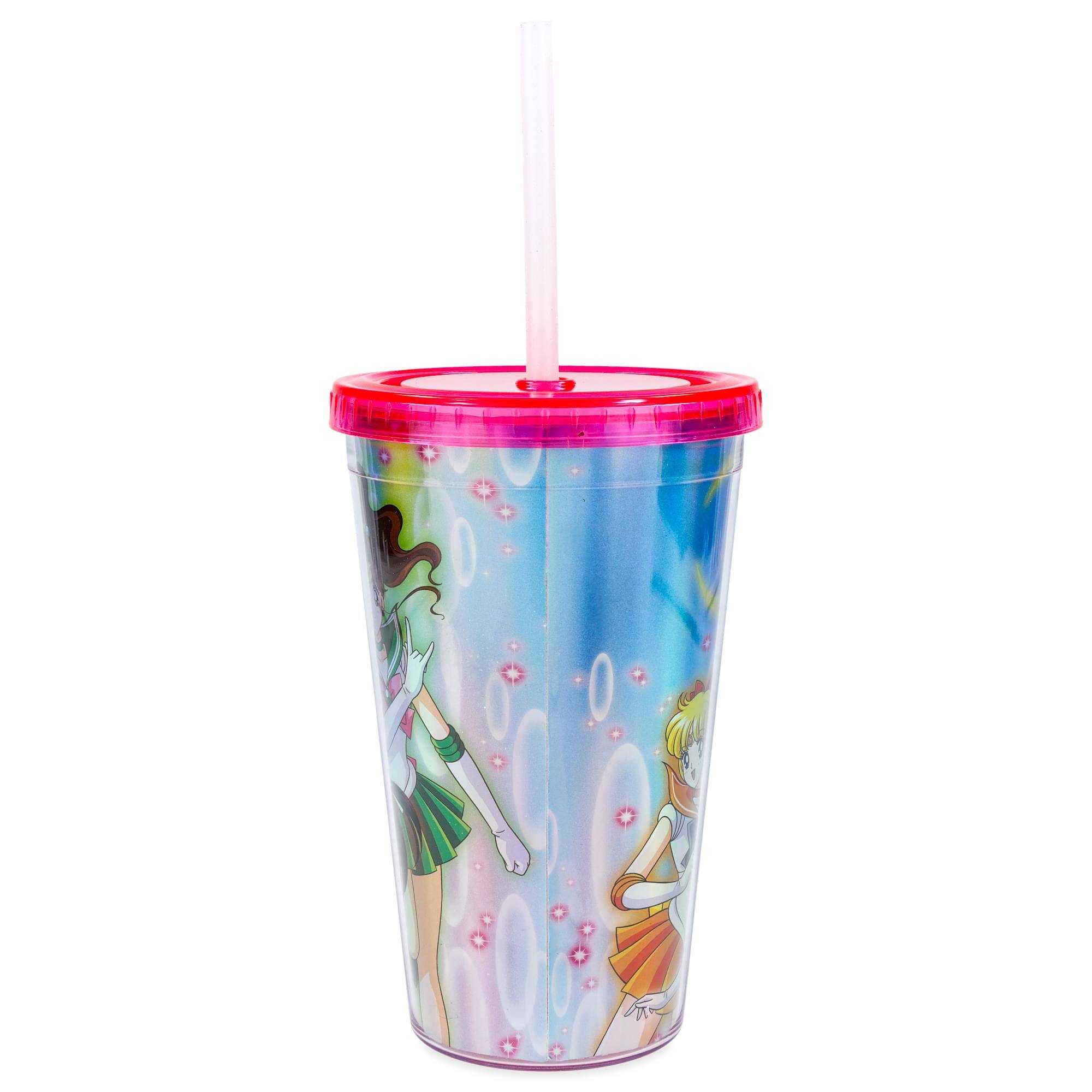 Alt View 10. Just Funky - Sailor Moon Cast Holographic Foil 16oz Carnival Cup w/ Straw & Lid - Multicolored.