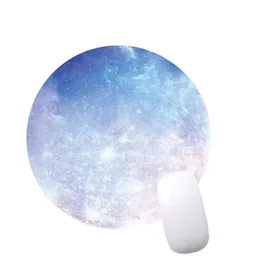 Stock Preferred - Space Gaming Round Mouse Pad Mercury Pattern - Blue