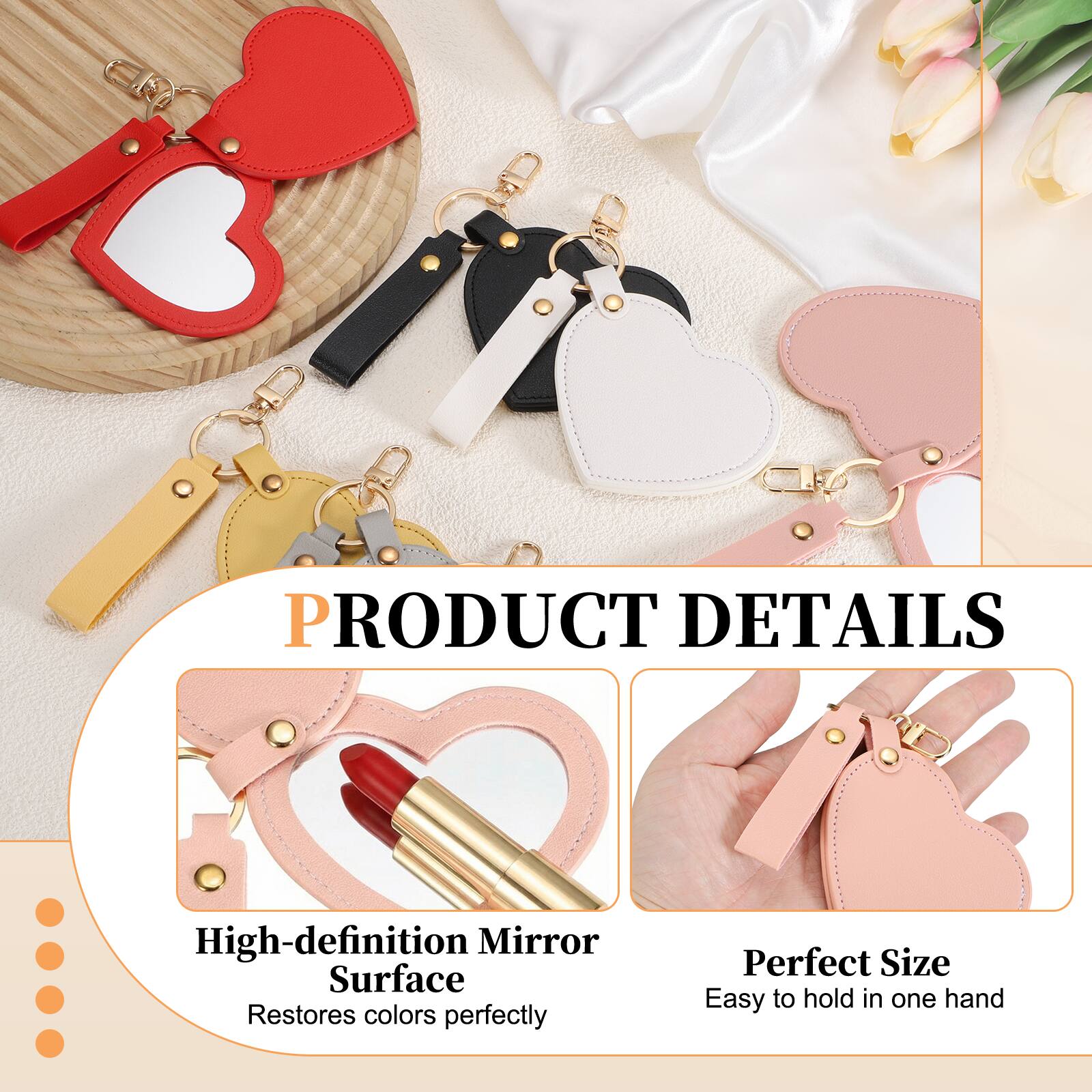 PRODUCT DETAILS

- High-definition Mirror Surface
  - Restores colors perfectly

- Perfect Size
  - Easy to hold in one hand