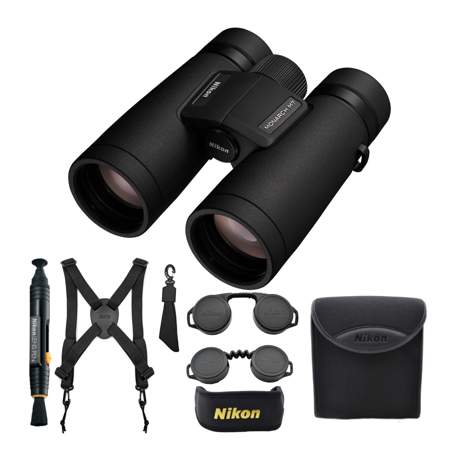 Monarch M7 8x42 Binocular with Nikon Lens Pen and Harness