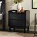 Alt View Zoom 12. Walker Edison - Mid-Century Modern 2-Drawer Gallery-Top Nightstand - Black.