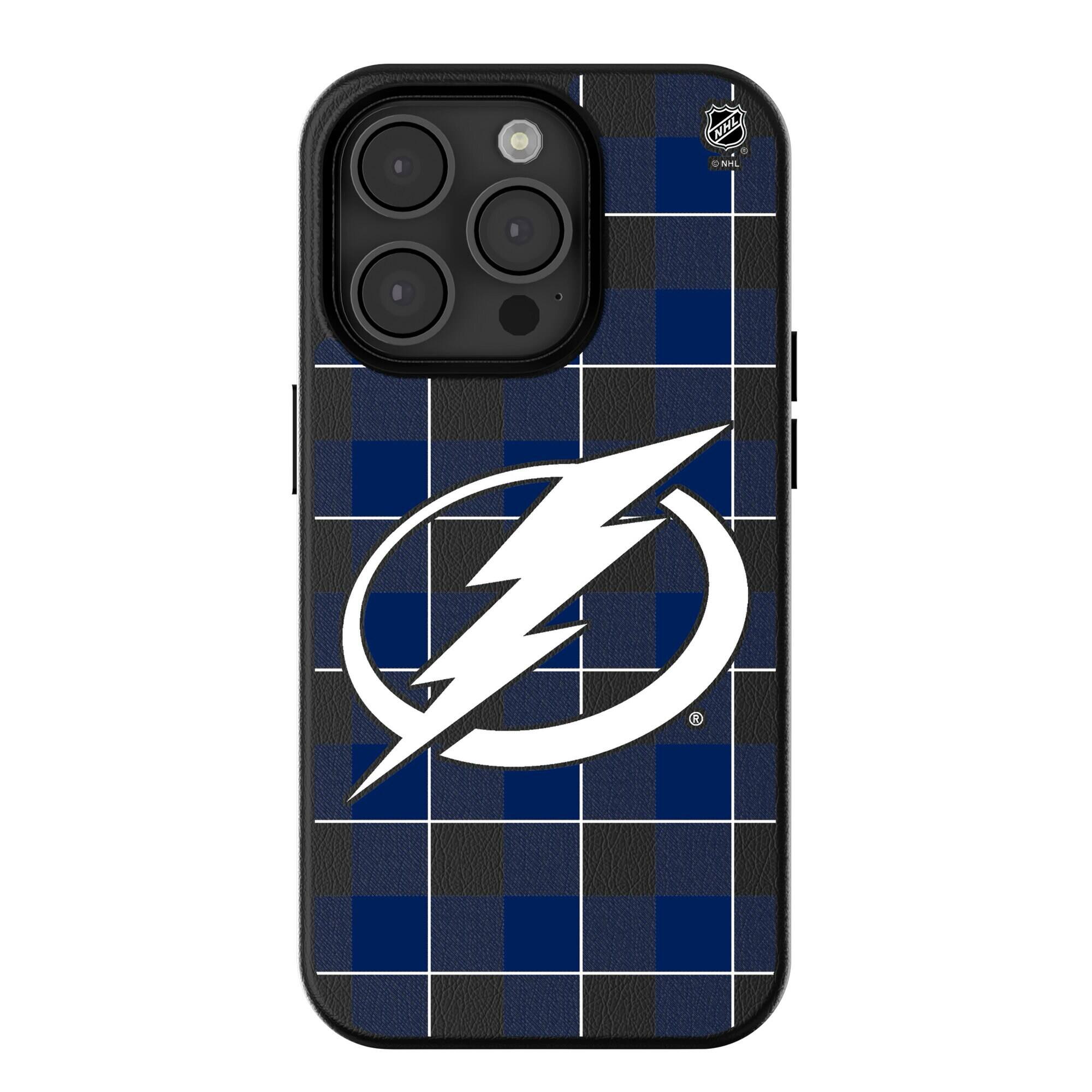 Keyscaper - NHL - Tampa Bay Lightning Plaid iPhone Magnetic Bump Case - 16 Pro - Black price history on PriceWatchPro