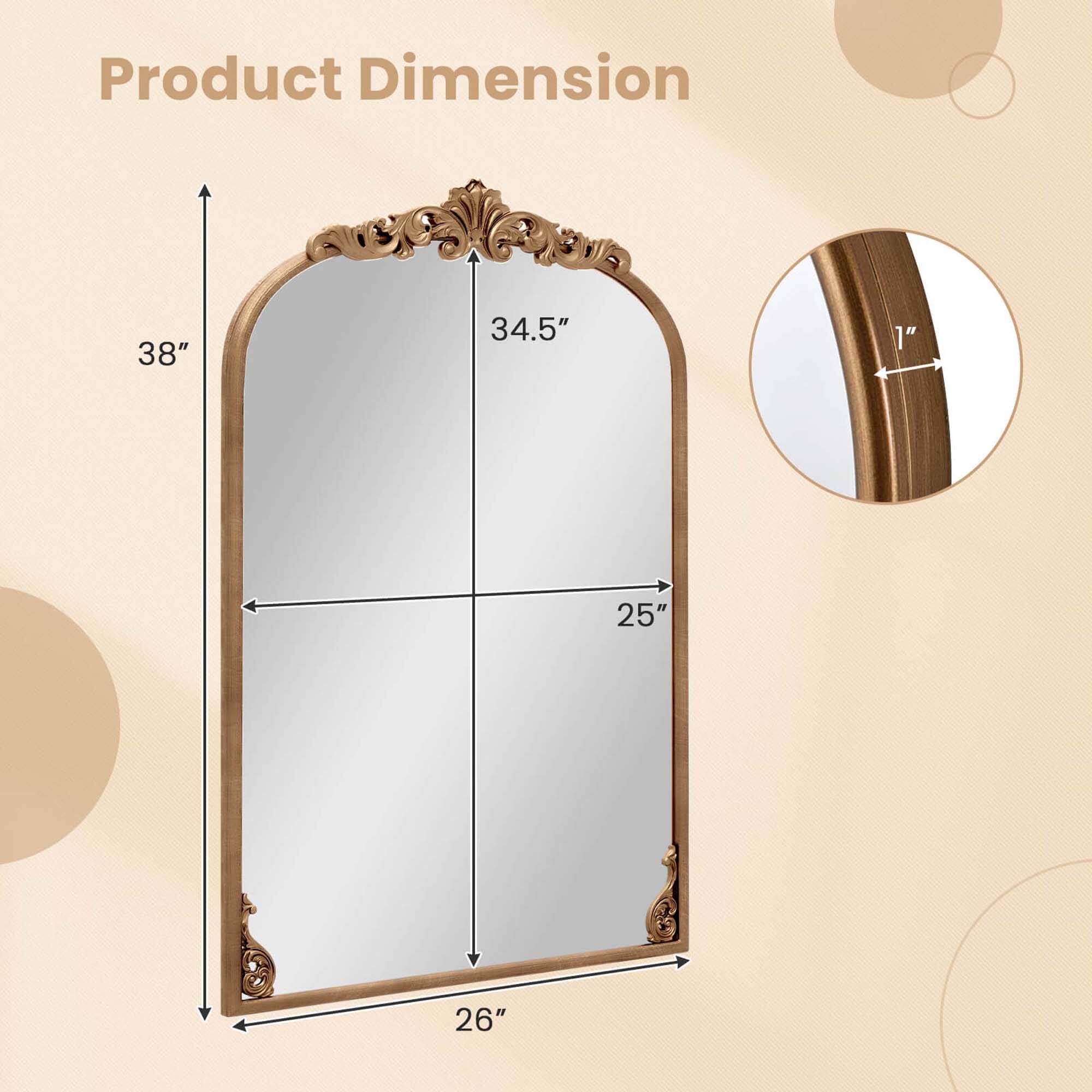 Product Dimension  
38" x 34.5" x 25" x 26"  
Thickness: 1"