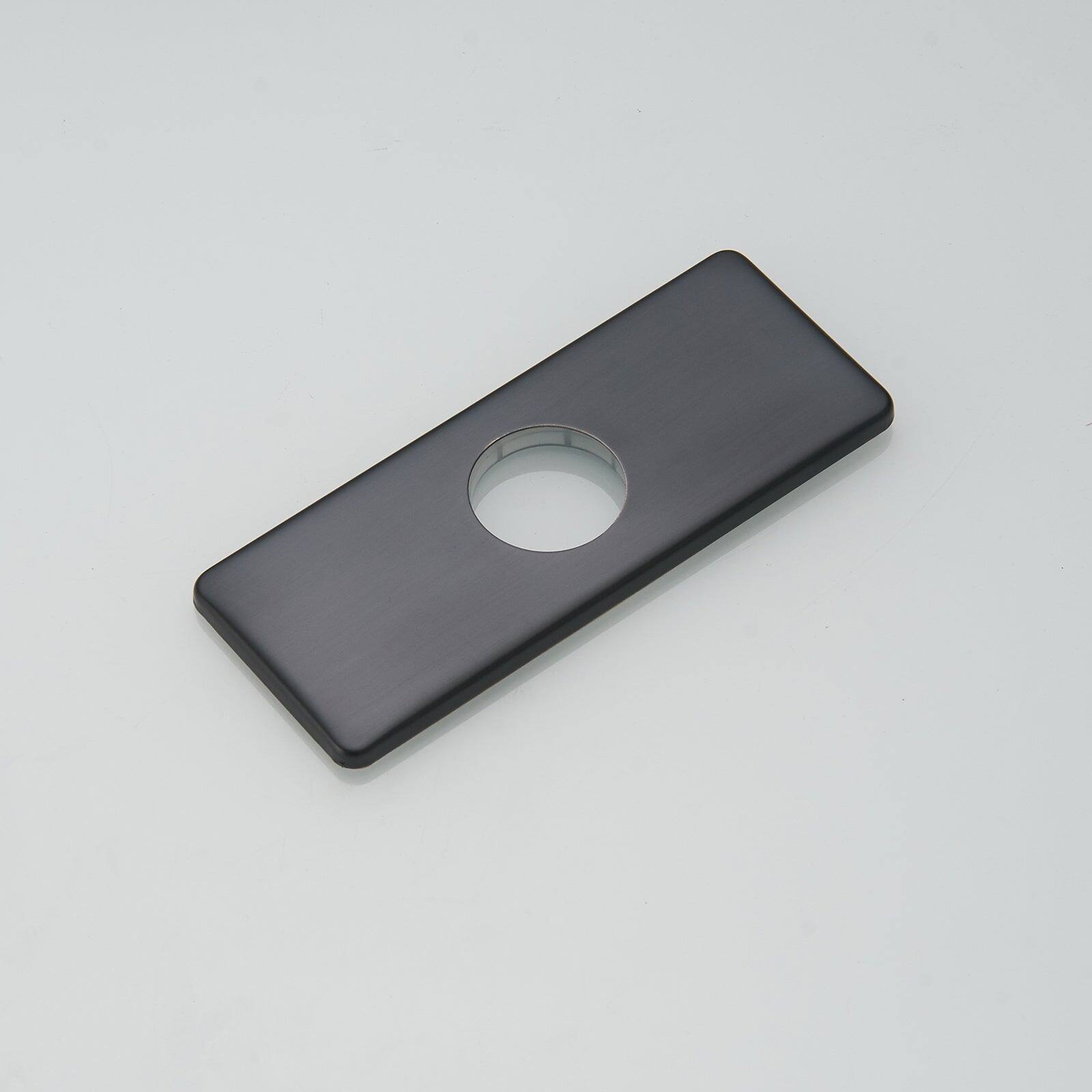 Back. Boyel Living - Single Handle Single Hole Bathroom Faucet with Deckplate Included and Pop Up Drain in Oil Rubbed Bronze - Oil Rubbed Bronze.