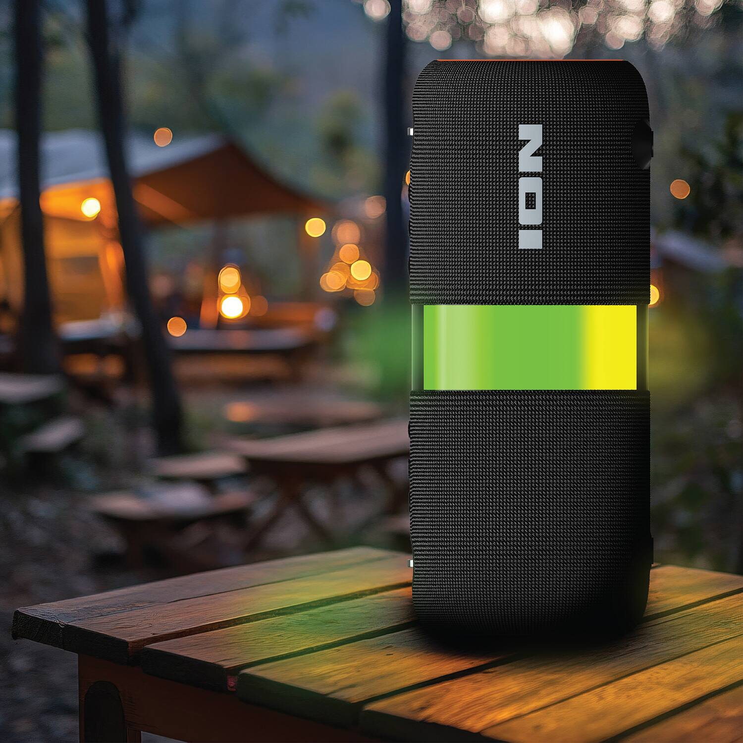 ION Audio 40W Bluetooth Speaker, Rechargeable, 360° LED Light Ring, TWS ...