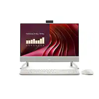Dell - 24" 2K All-in-One - Intel Core 5 120U 2024 - 16GB Memory - 512GB Storage - White - Front_Zoom