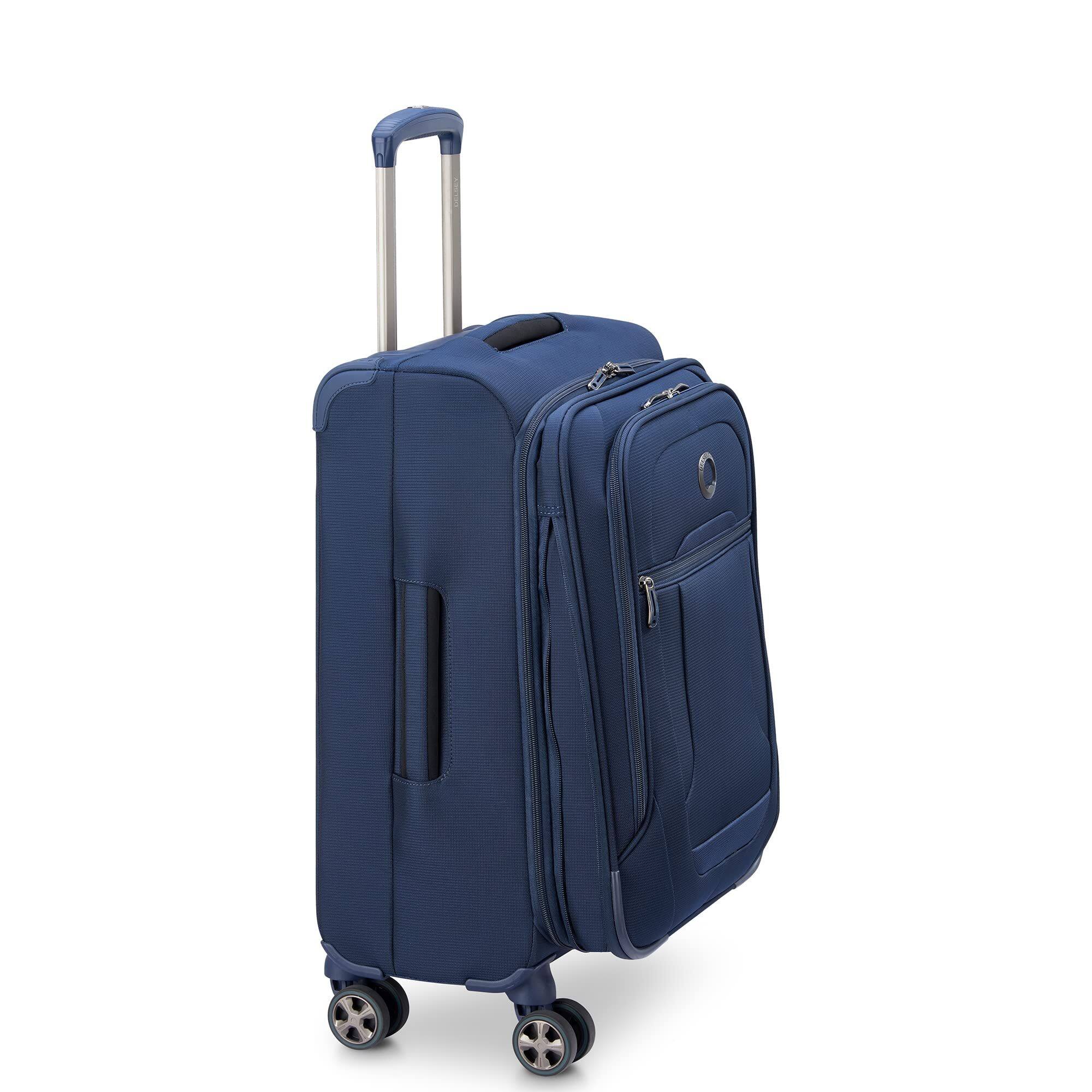 Alt View 2. Delsey - Delsey Helium DLX Expandable Spinner Carry-On Luggage - 21" Small - Navy.