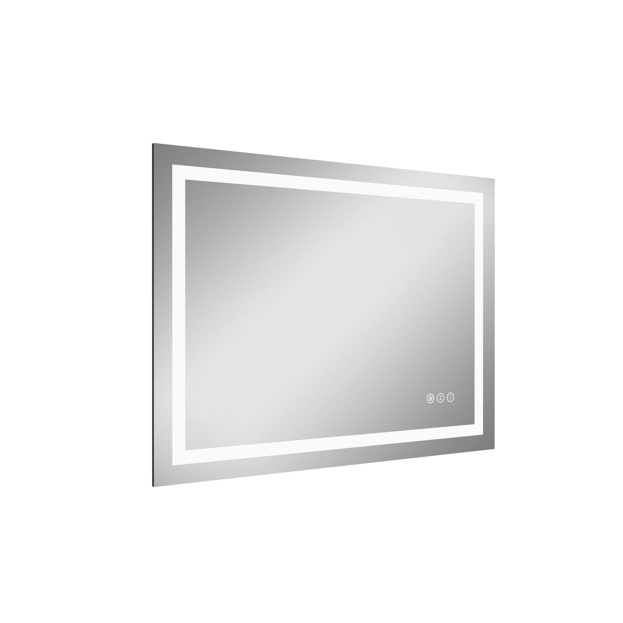 Alt View 1. Boyel Living - 32 in W x 24 in L Rectangular Frameless Wall Bathroom Vanity Mirror with Front and Backlit and Anti Fog.
