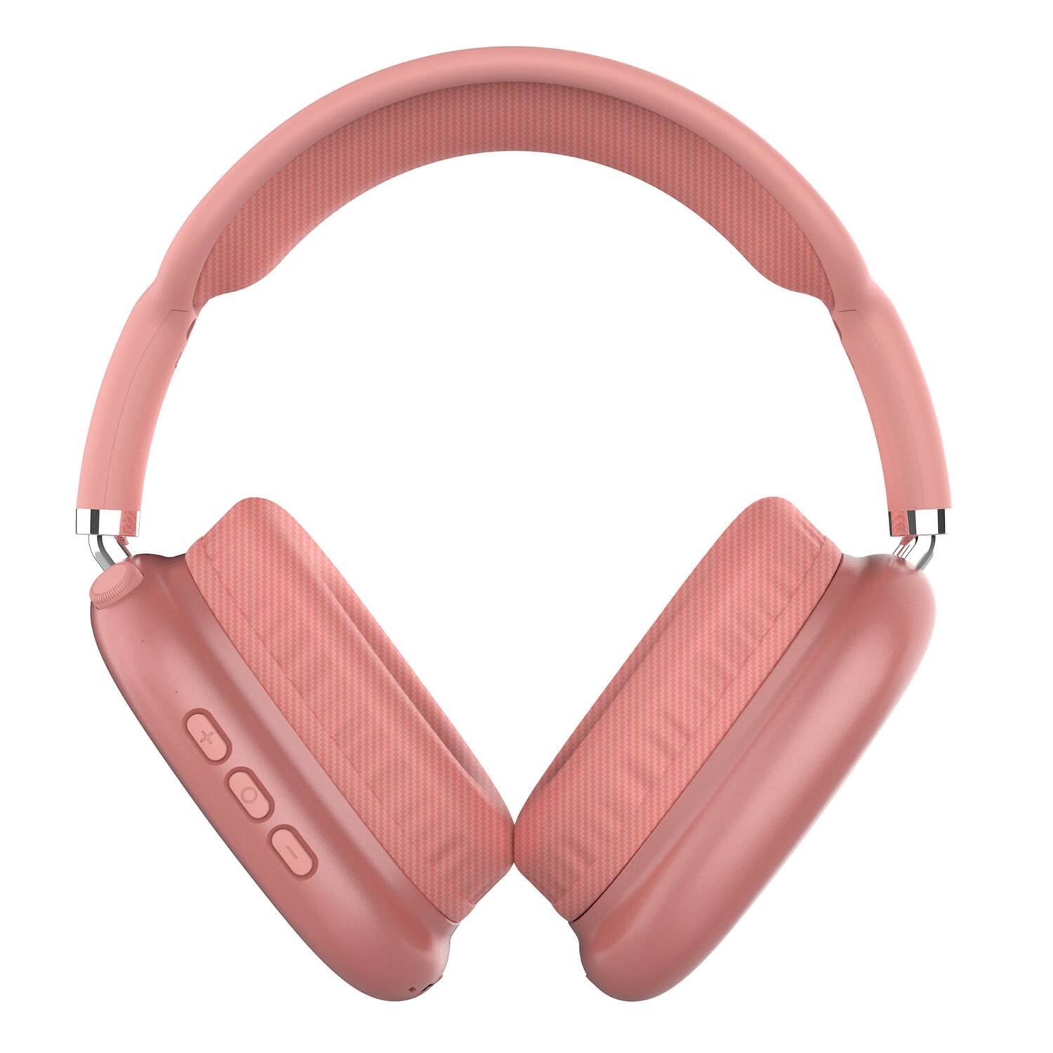 Alt View 1. iQ Sound - Bluetooth Over-Ear High-Performance Headphones IQ-170BT, Mic, FM Radio, 3.5mm Aux, 6-Hour Play Time - Pink.