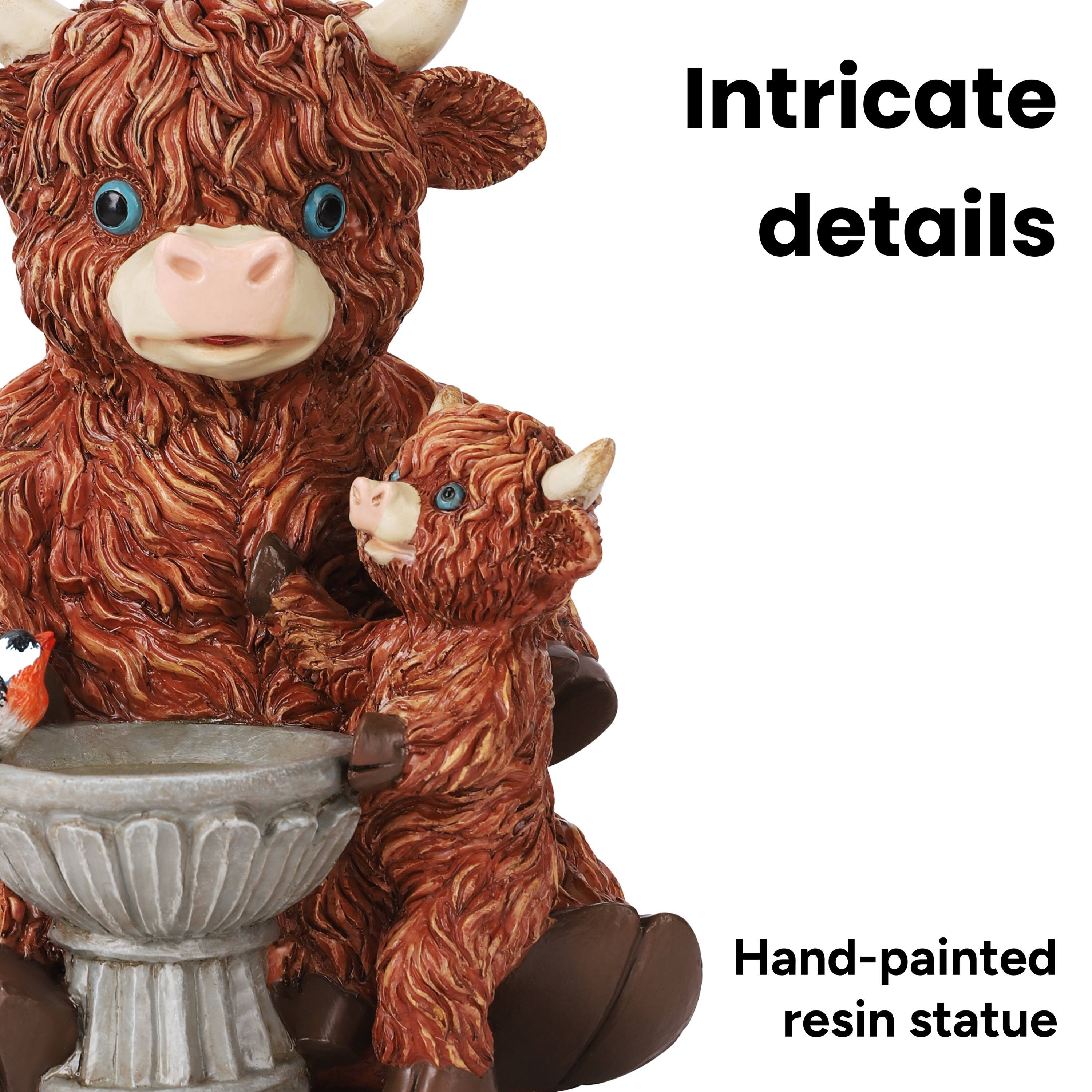 Intricate details  
Hand-painted resin statue