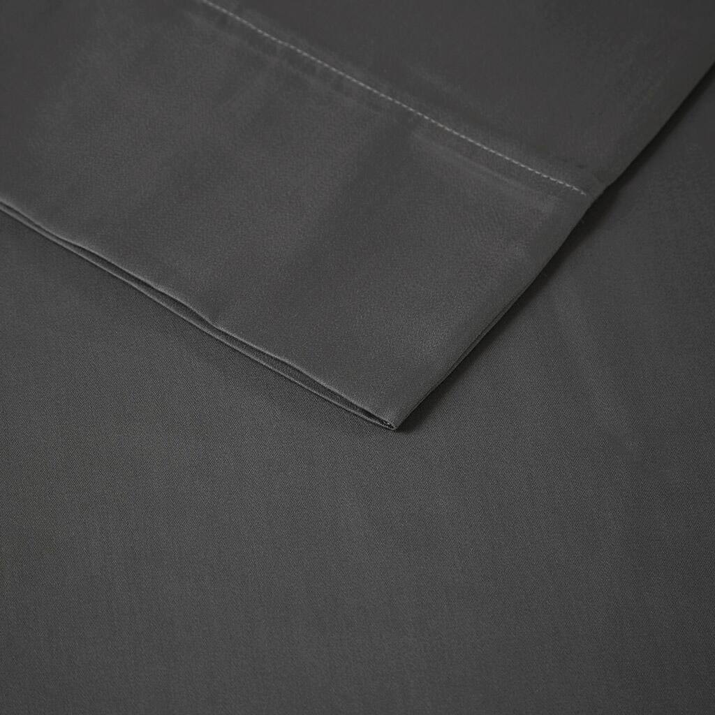 Alt View 5. Gracie Mills - Gracie Mills Reeve 1500 Thread Count 4-Piece Sheet Set - Charcoal.