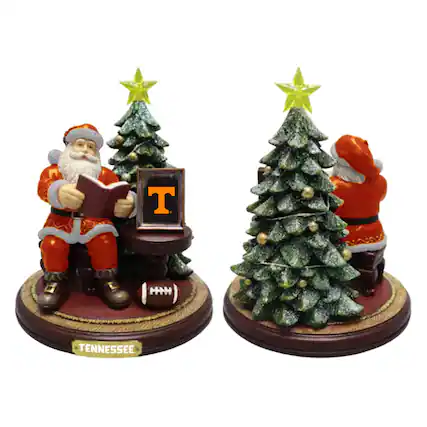 Front. The Memory Company - Tennessee Volunteers Christmas Story Santa Figurine - Multicolor.