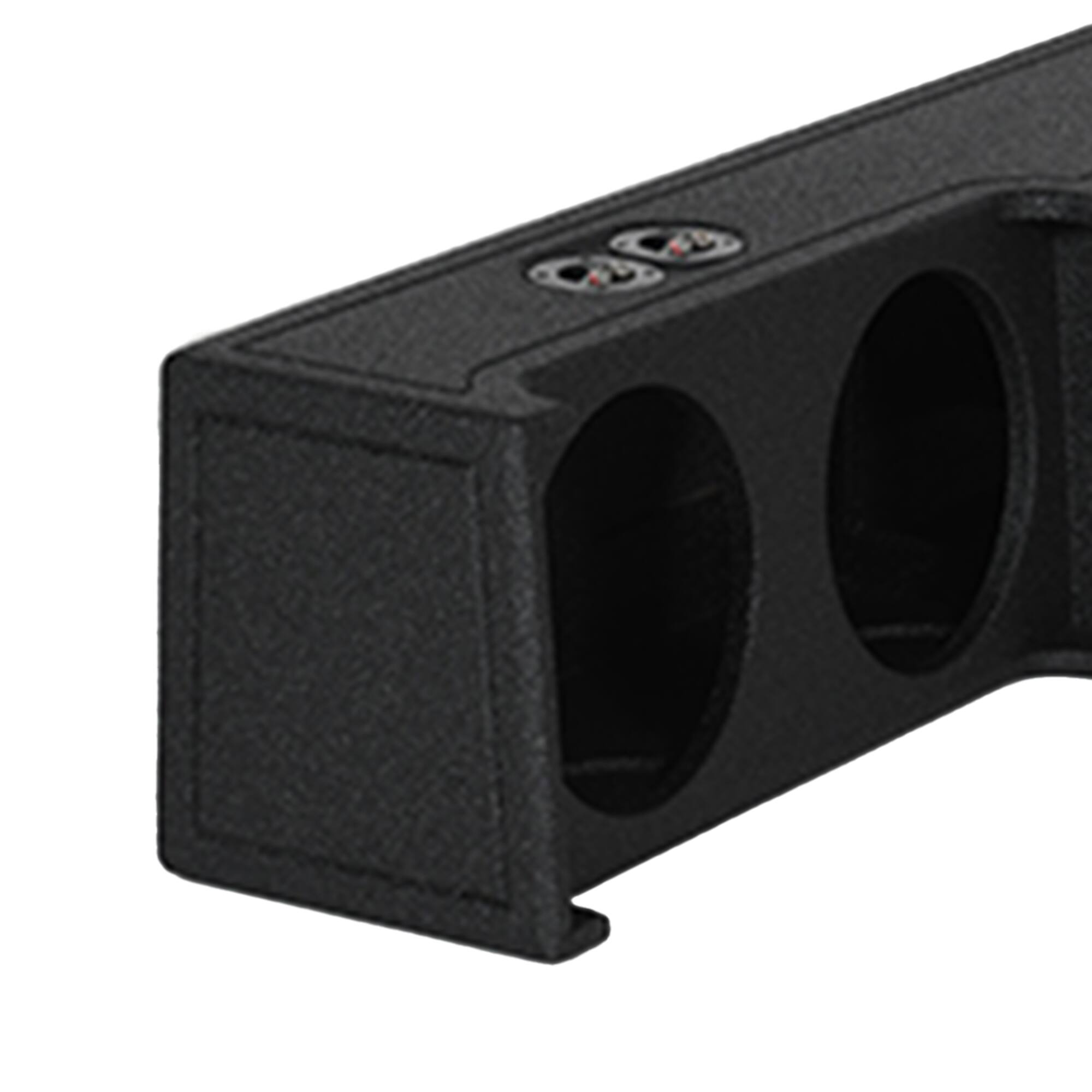 Alt View 5. QPower - QPower Dual 10" Ported Sub Enclosure for Dodge Ram Crew Cab & Quad Cab 2019-2026 - BED LINER BLACK.