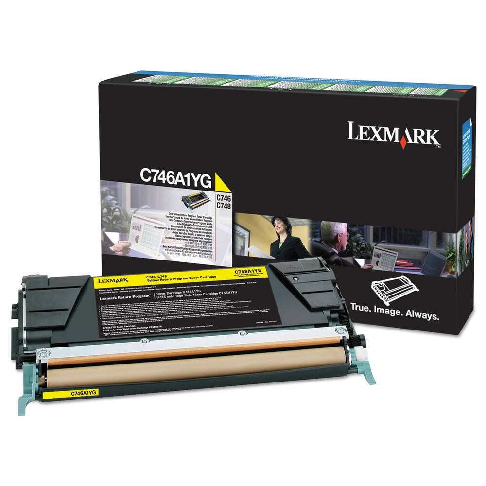 Lexmark - C746A1YG 7,000 Page-Yield Return Program Toner - Yellow