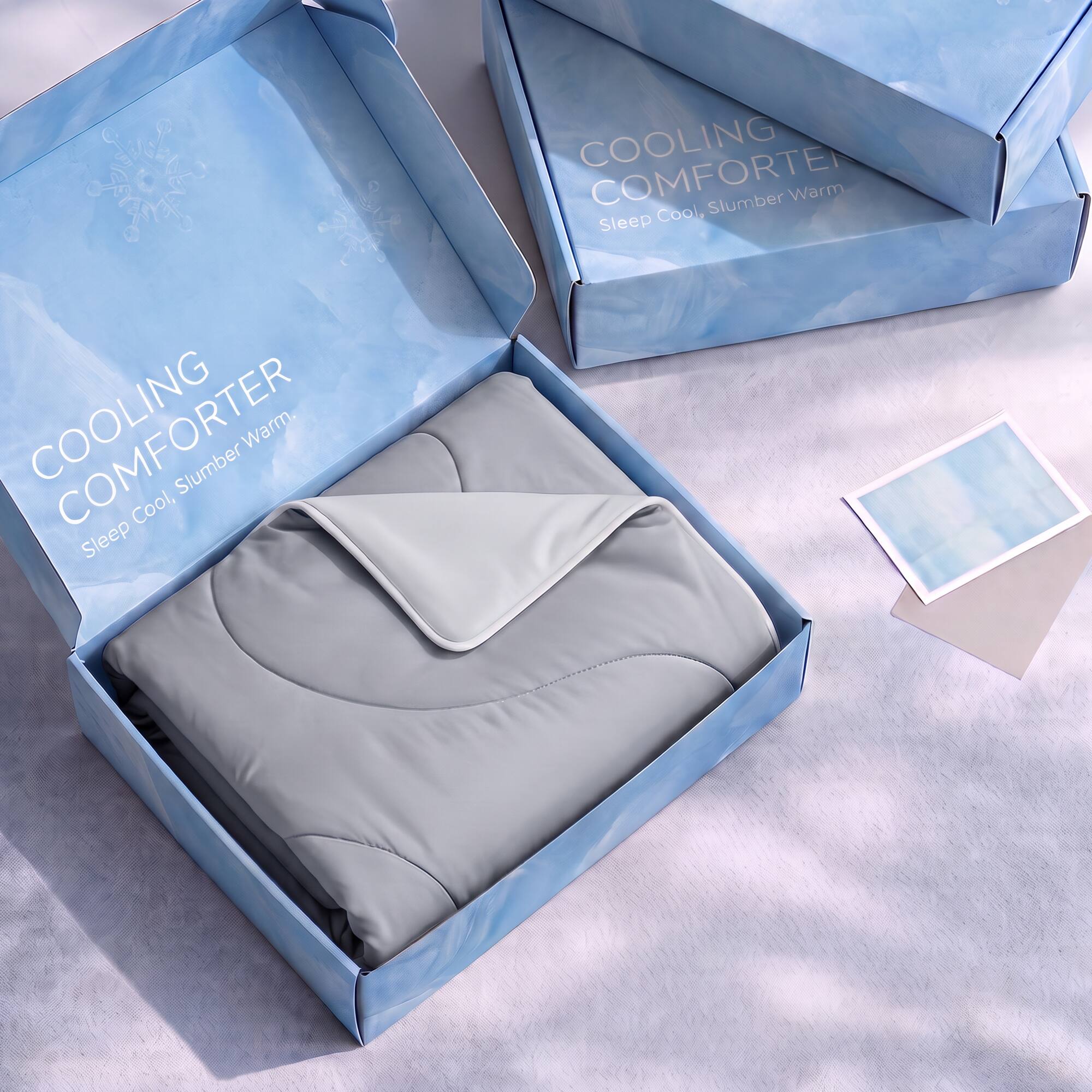 COOLING COMFORTER  
Sleep Cool, Slumber Warm.