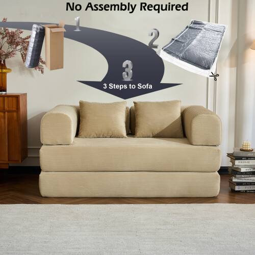 No Assembly Required  
1 2 3  
3 Steps to Sofa  
VOLE FOLTB-O2 T - PARIS