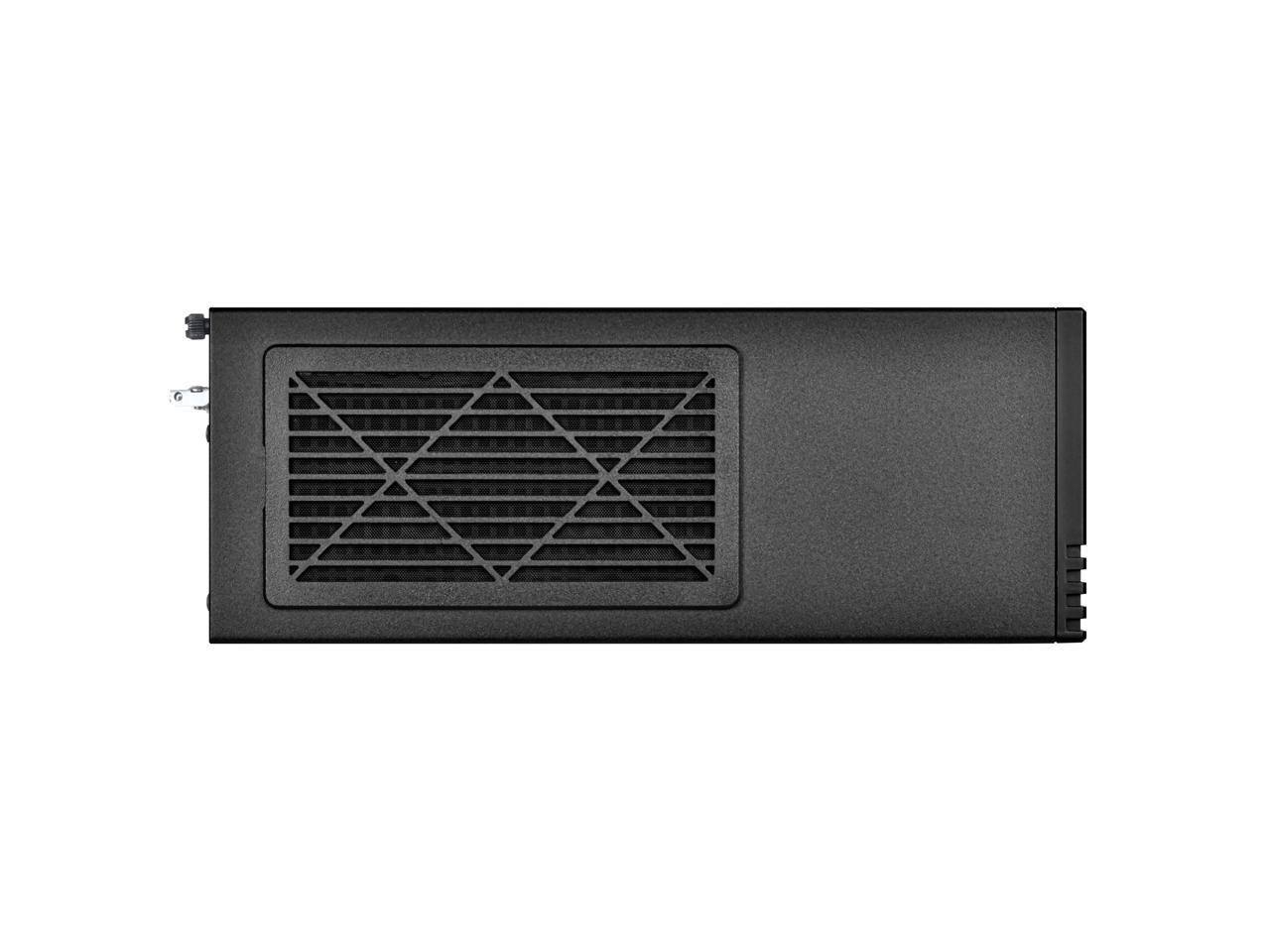 Alt View 5. SilverStone - Silverstone MILO 11 Slim & compact Micro-ATX enclosure - Silver.